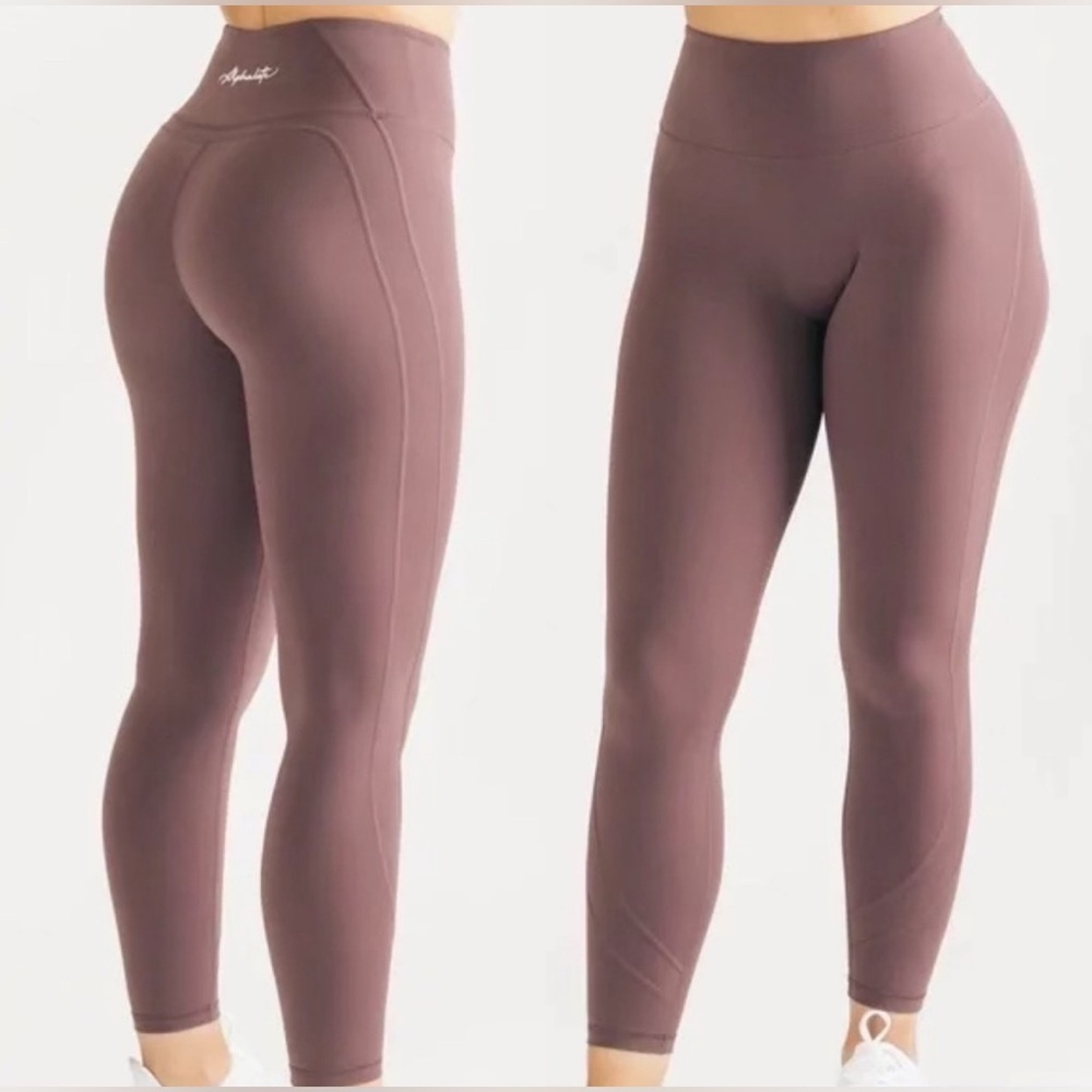 Alphalete Purple Leggings High Waist Stretch